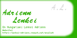 adrienn lenkei business card